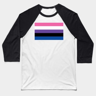 Genderfluid Pride Flag Baseball T-Shirt